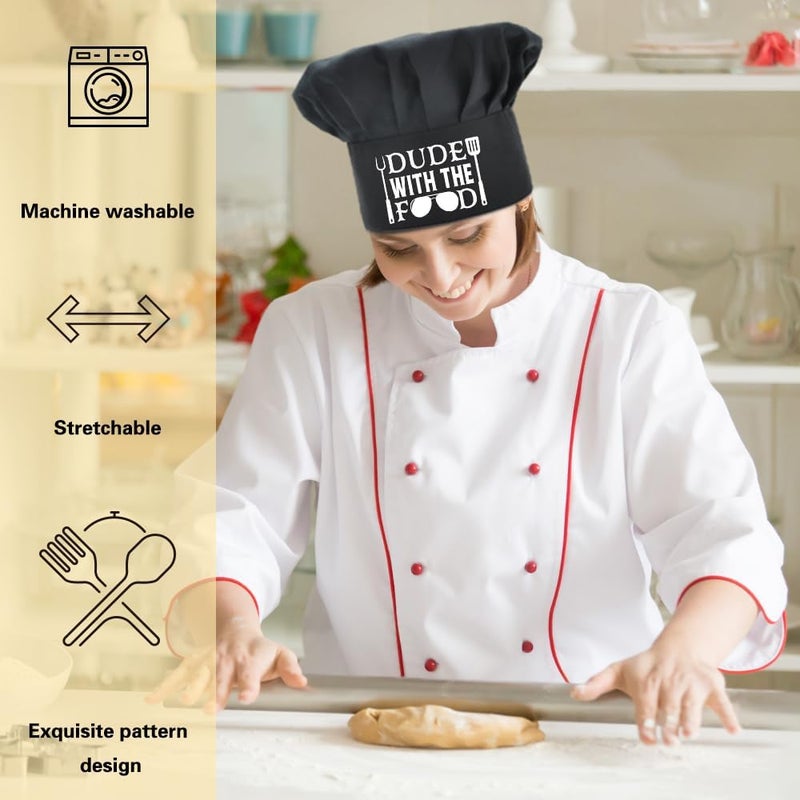 ZBBFSCSB Funny Chef Hat, Adjustable Cooking Hat for Man, Christmas for Men Husband Grandpa Brother - Image 3